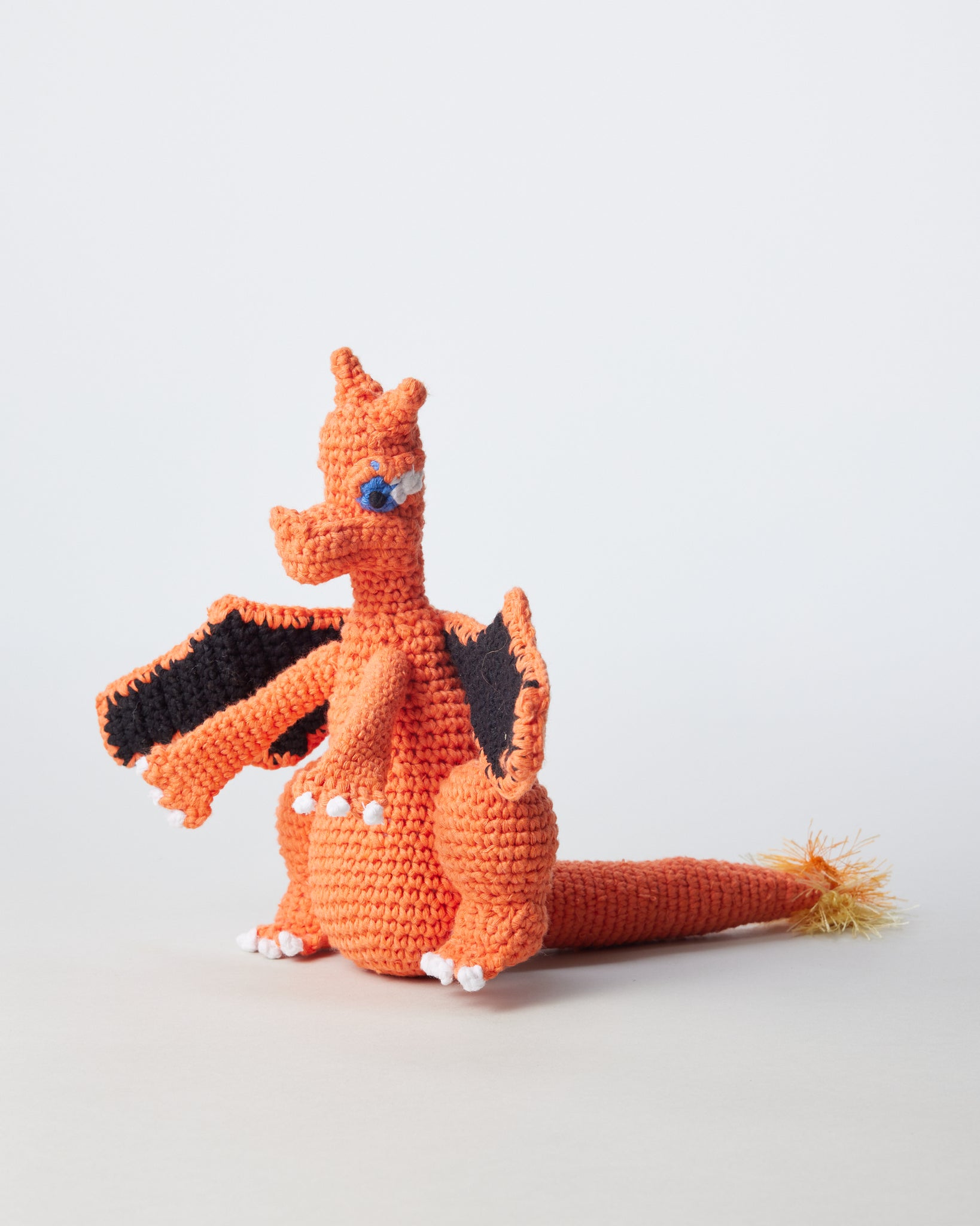 Hand Crocheted Dragon Dog Toy