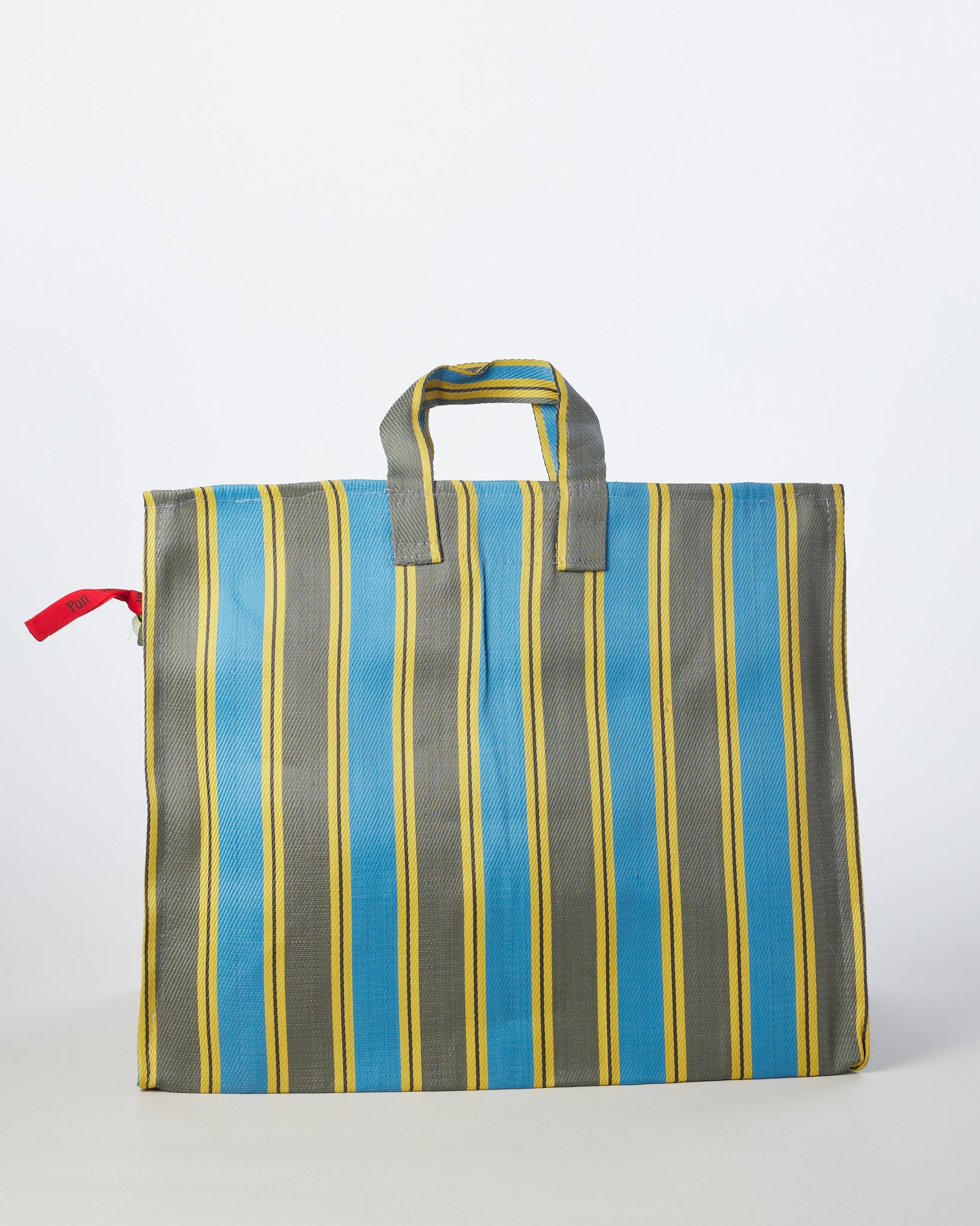 Large Grey, Yellow, and Blue Bag