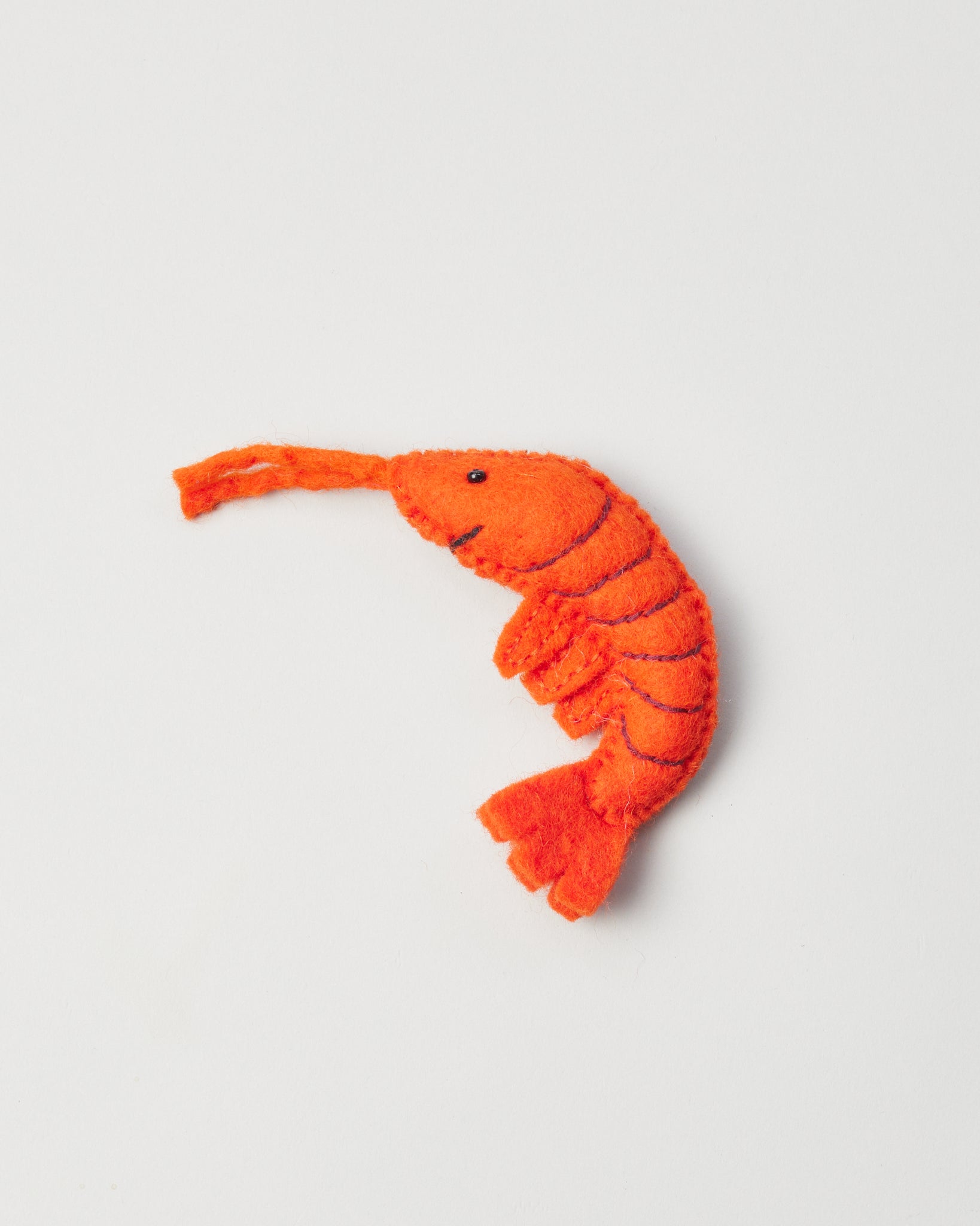 Felted Wool Shrimp Cat Toy