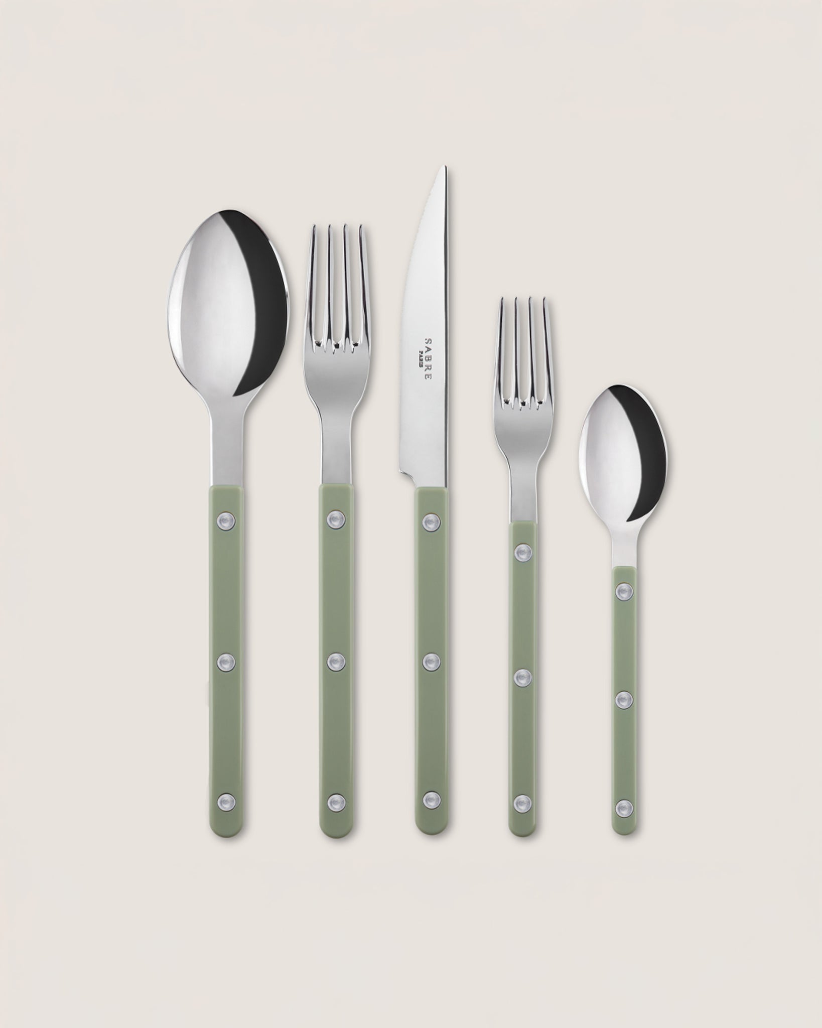 Bistrot Cutlery Set in Asparagus