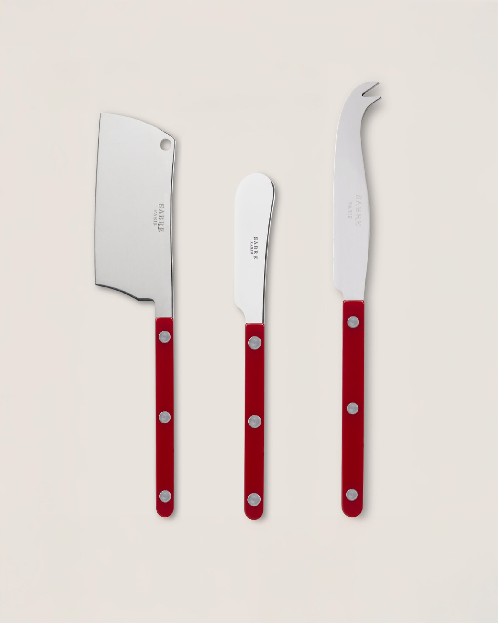 Bistrot Cheese Set in Burgundy