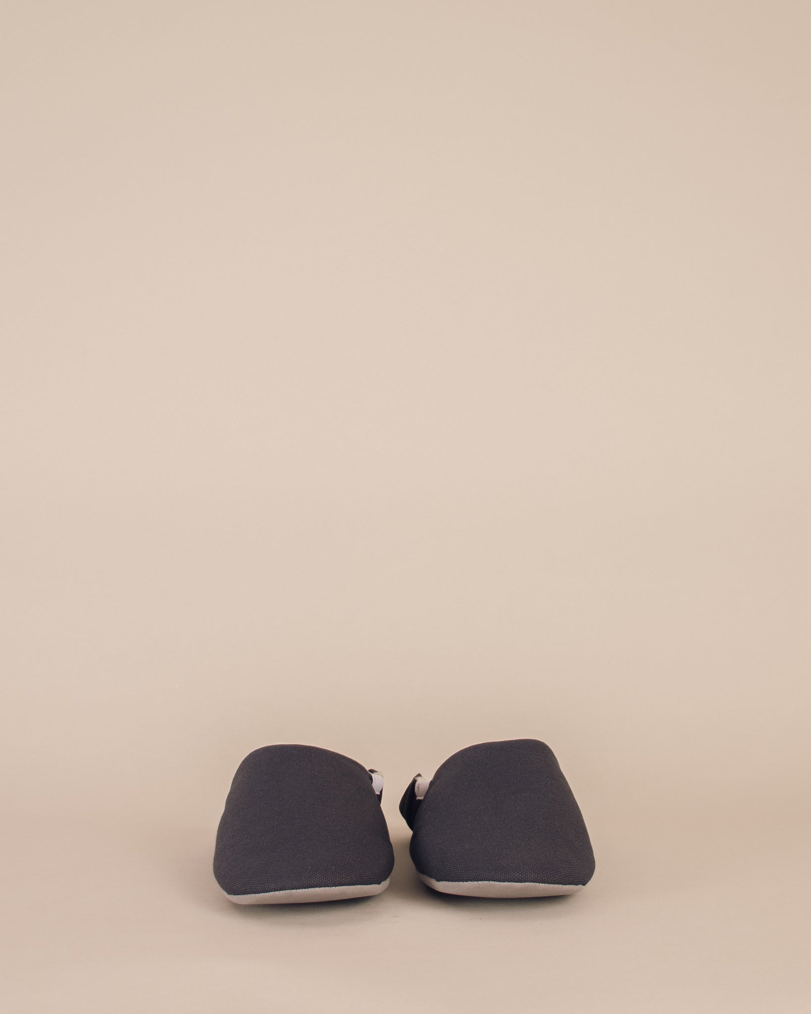 ABE Wool-Lined Canvas Home Shoes in Deep Grey
