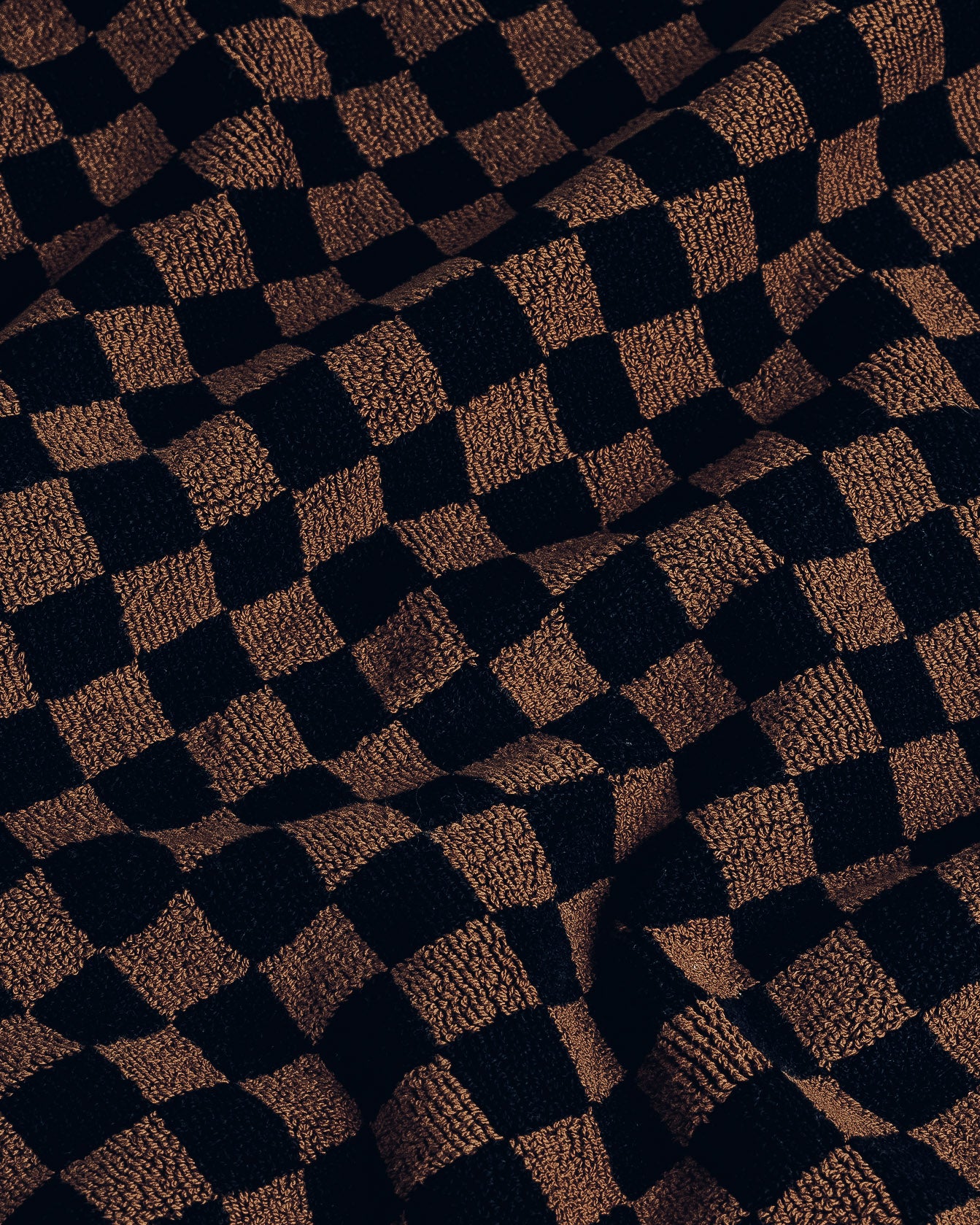 Beppu Bath Mat in Tabac & Noir
