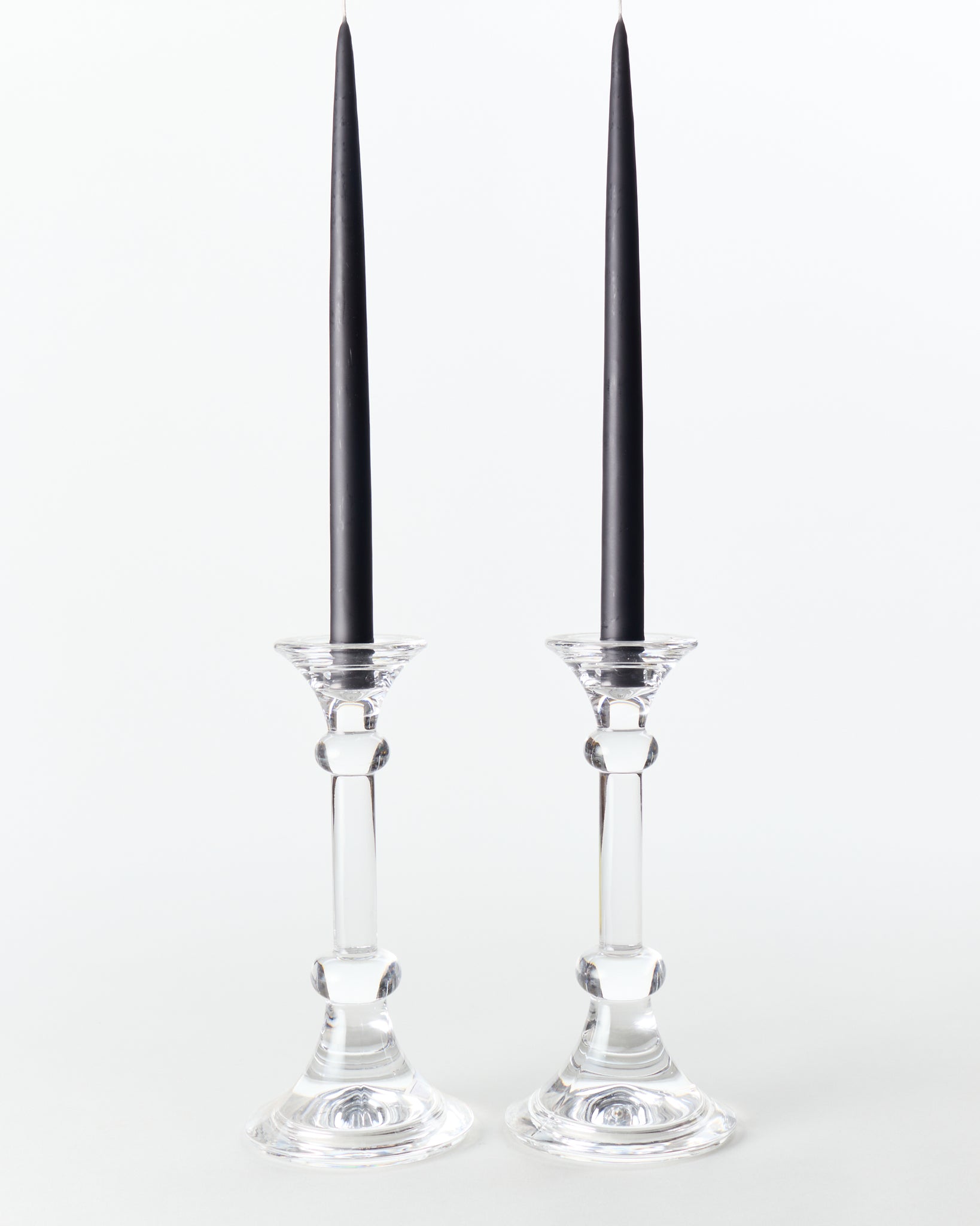 Cast Glass Candlesticks