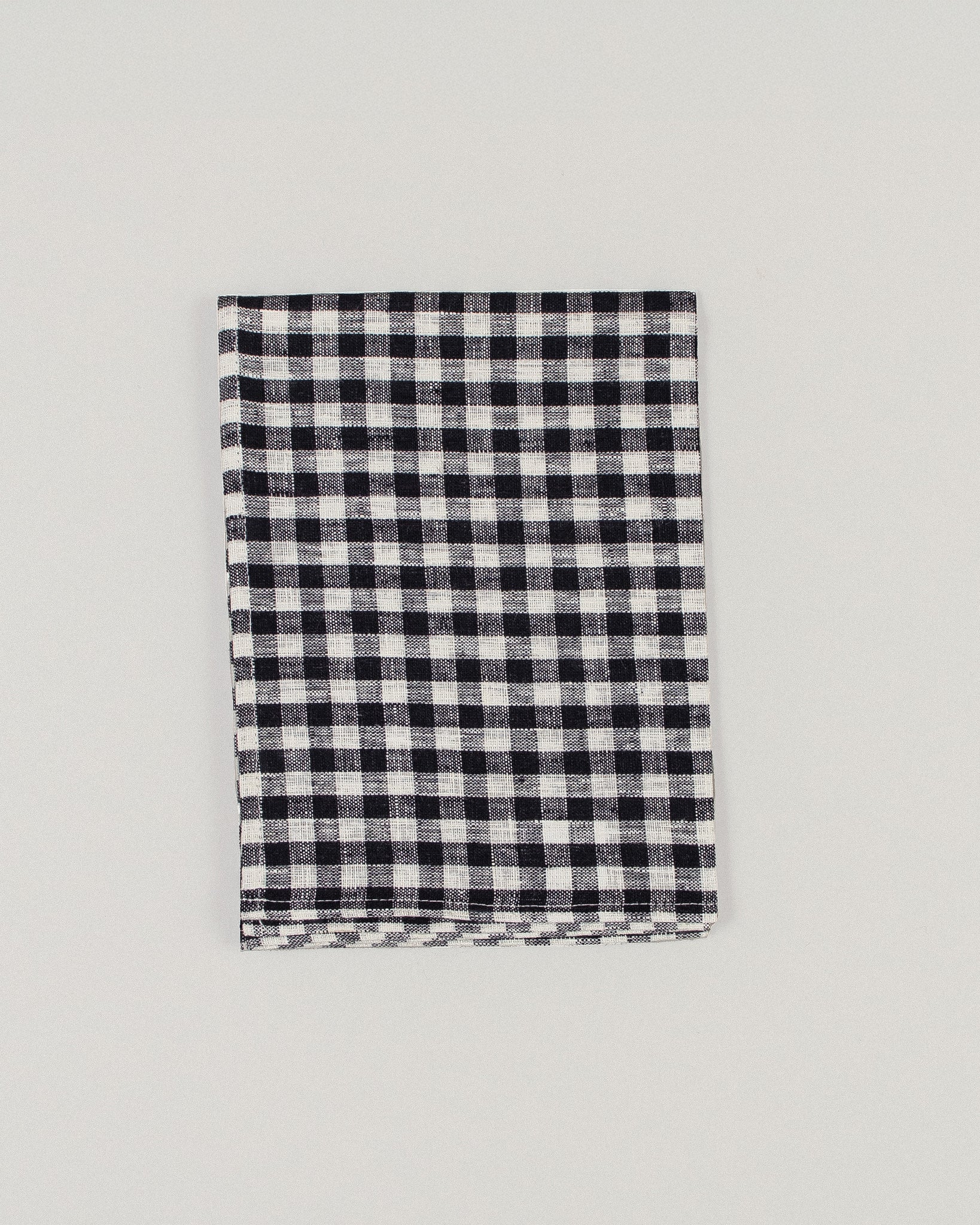 Navy Checked Kitchen Cloth
