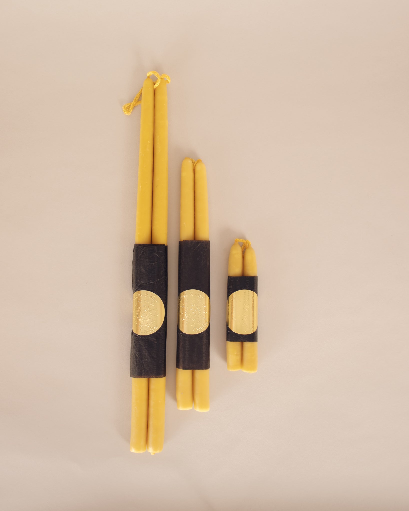 Tapered Beeswax Candles