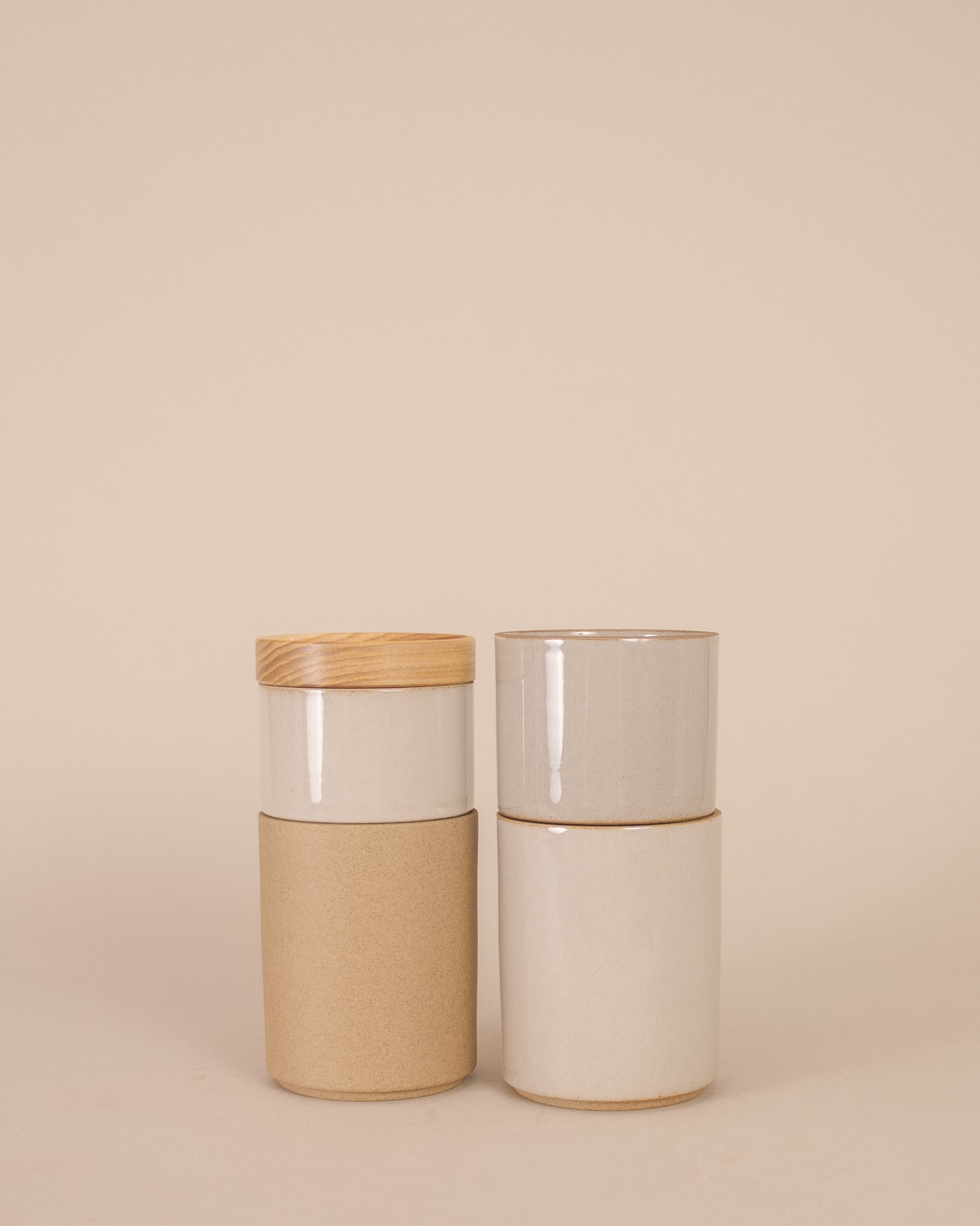Hasami Tumbler/Container in Gloss Grey