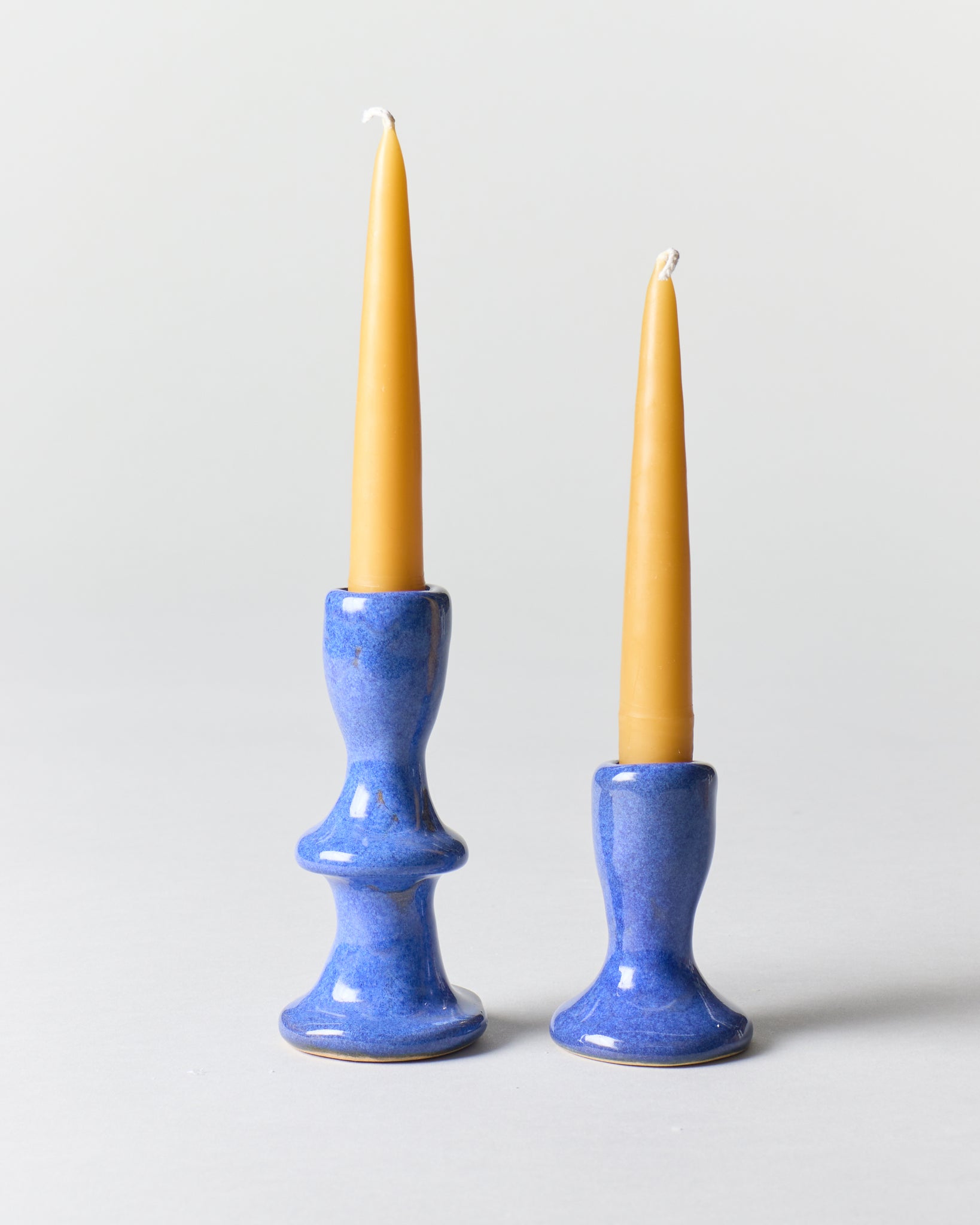 Blue Candle Holders