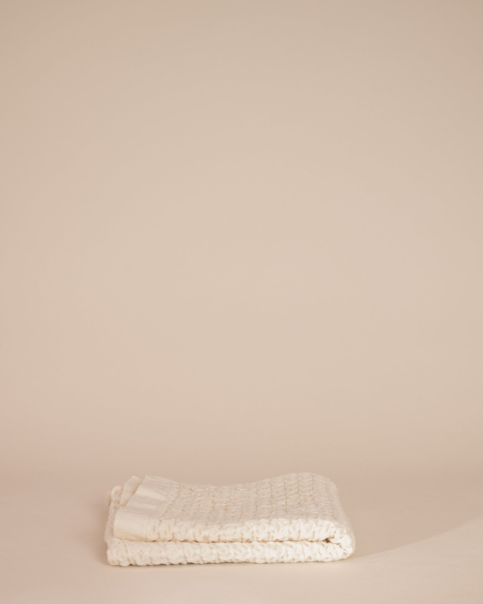 Ivory Lattice Linen Japanese Towels