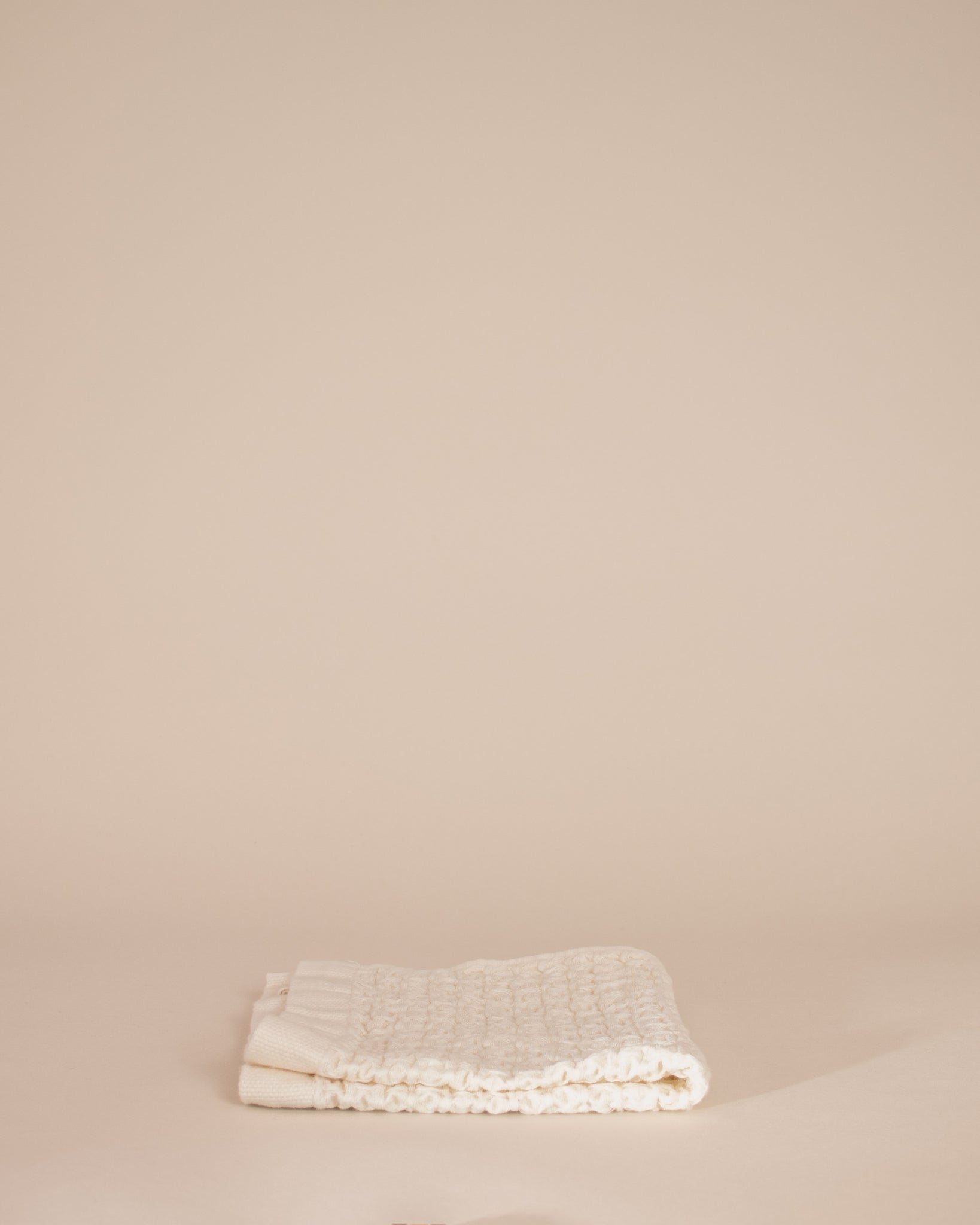 Ivory Lattice Linen Japanese Towels