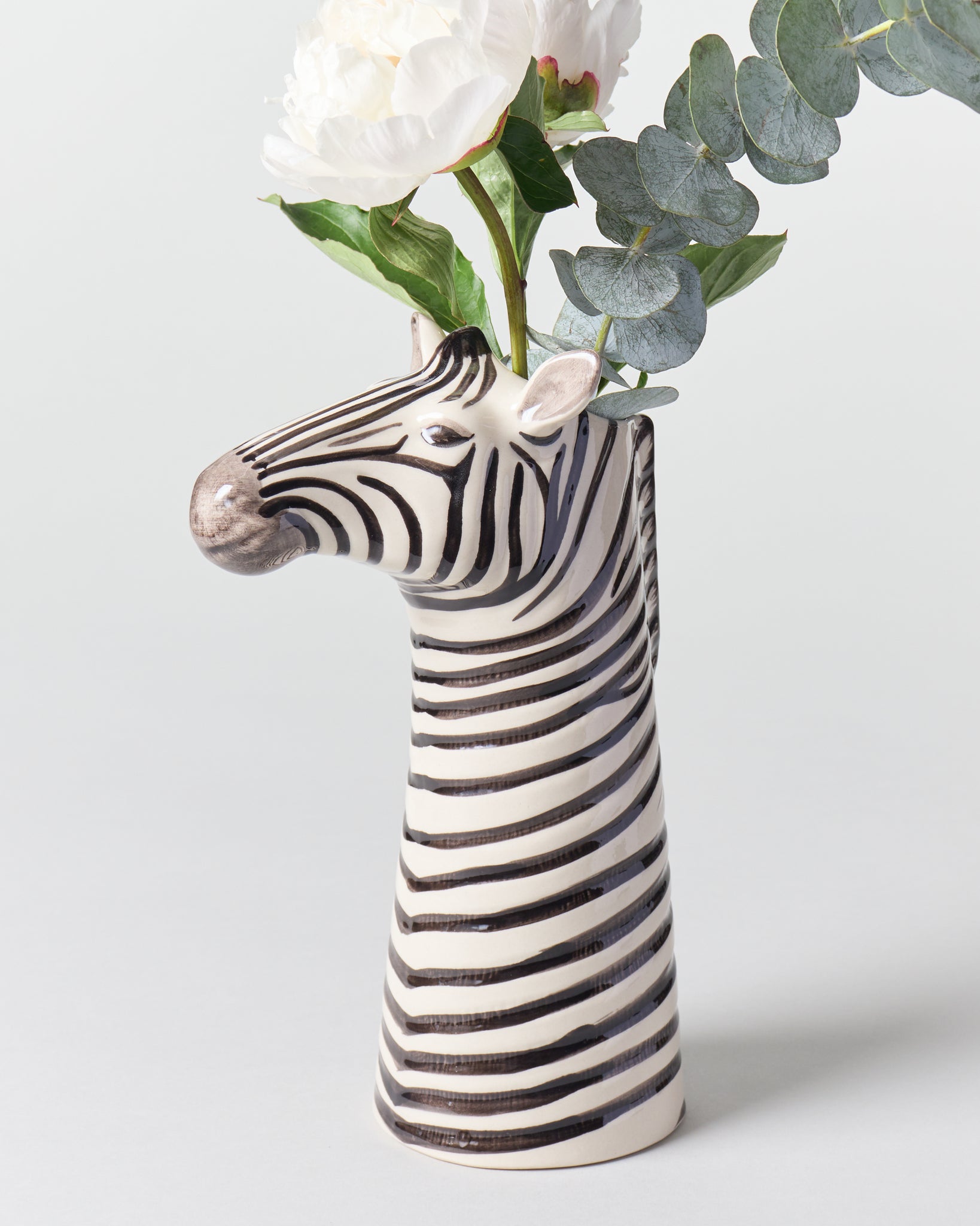 Zebra Flower Vase