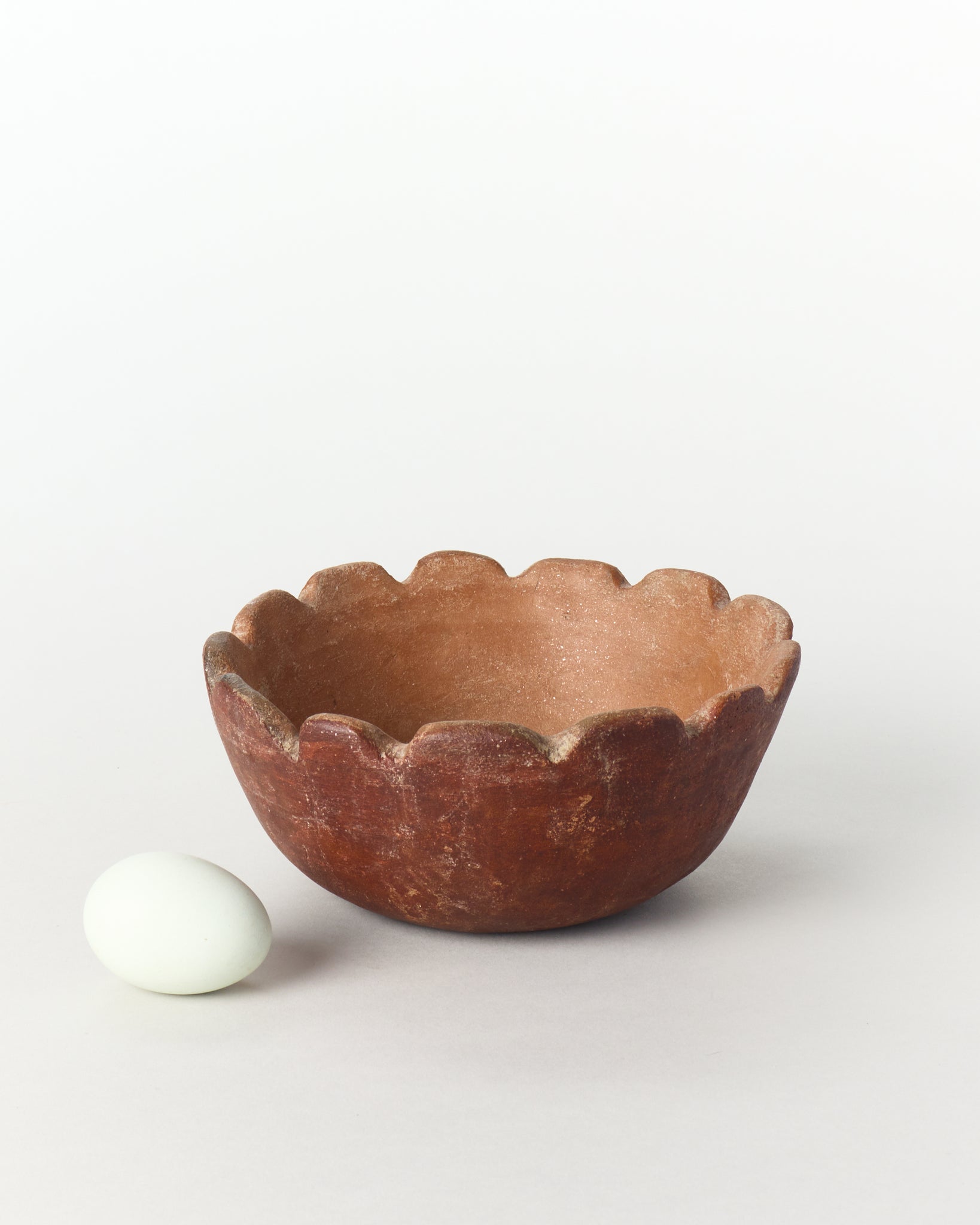 Terracotta Scalloped Bowl