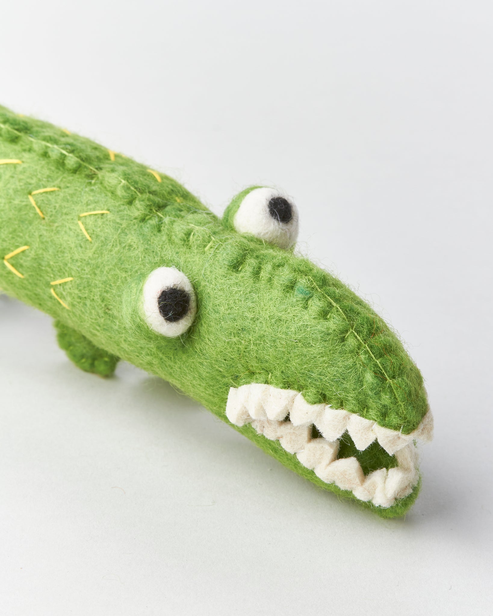Boiled Wool Alligator Dog Toy