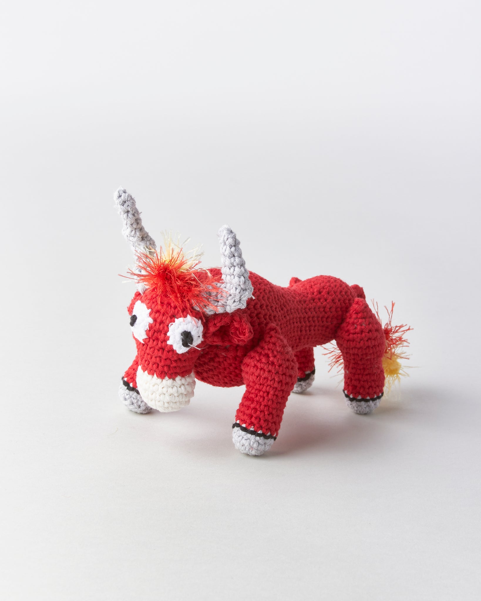Hand-Crocheted Bull Dog Toy