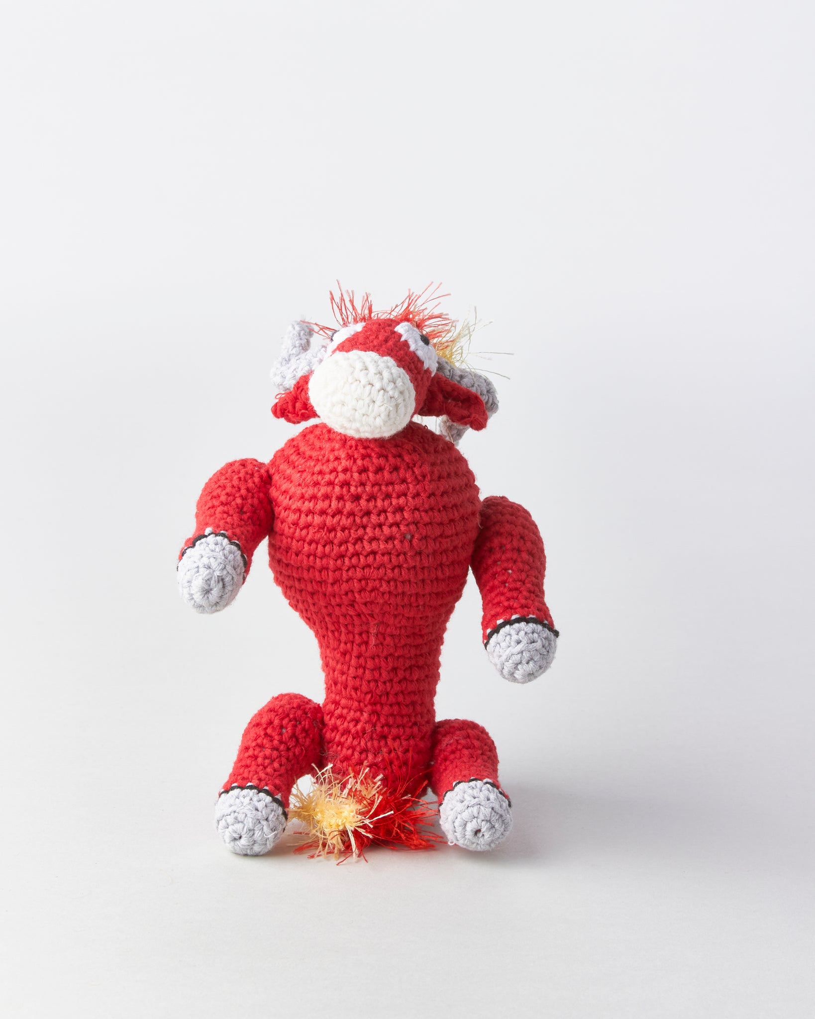 Hand-Crocheted Bull Dog Toy
