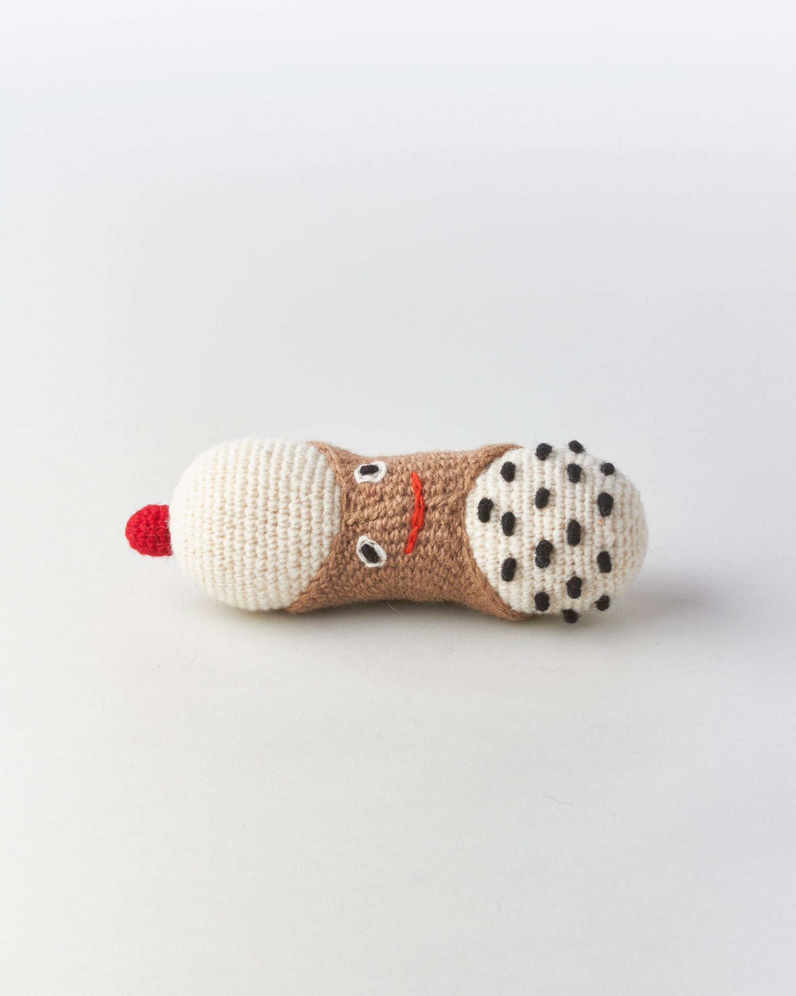 Hand-Knit Cannoli Dog Toy