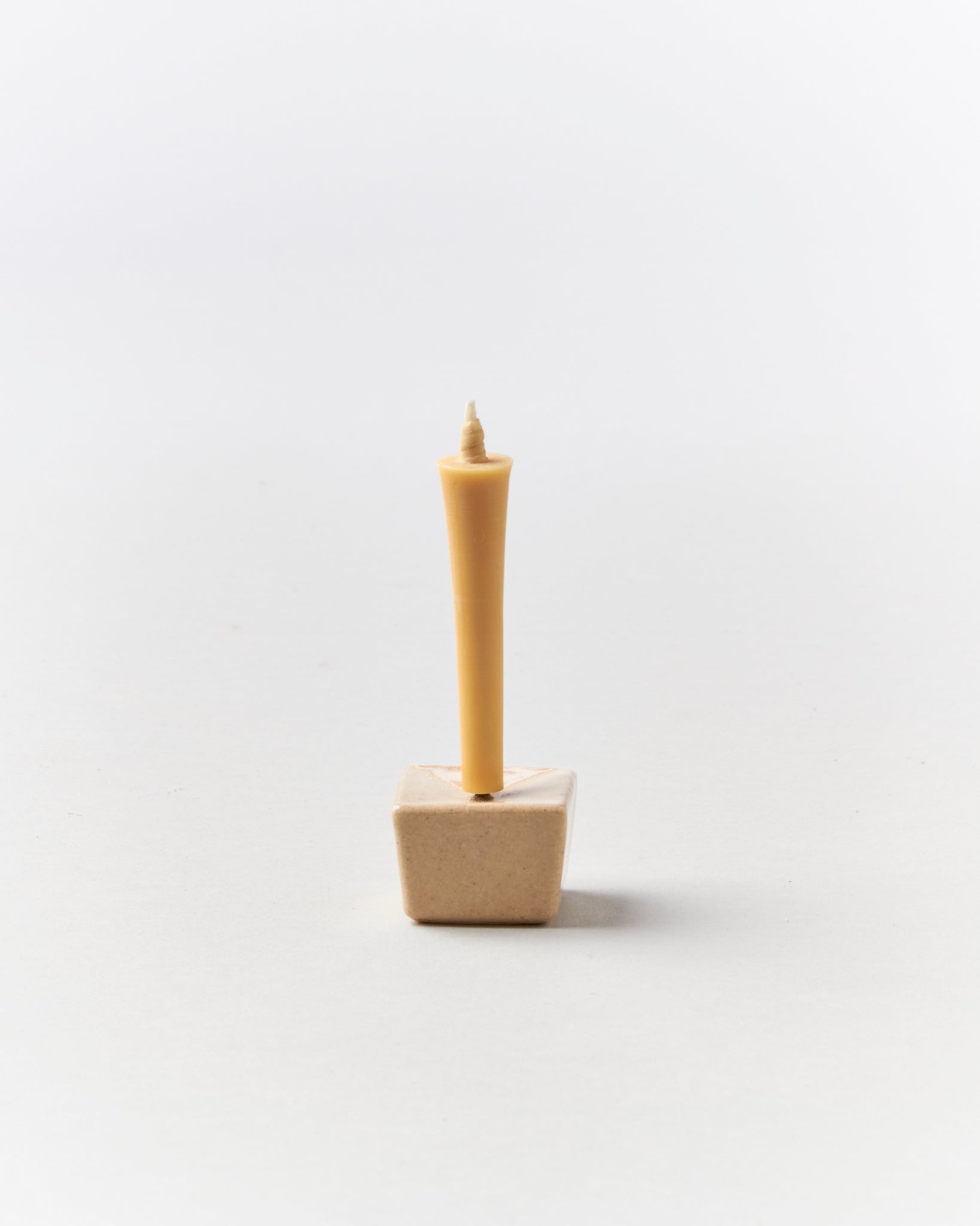 Cube Candle Stand in Beige