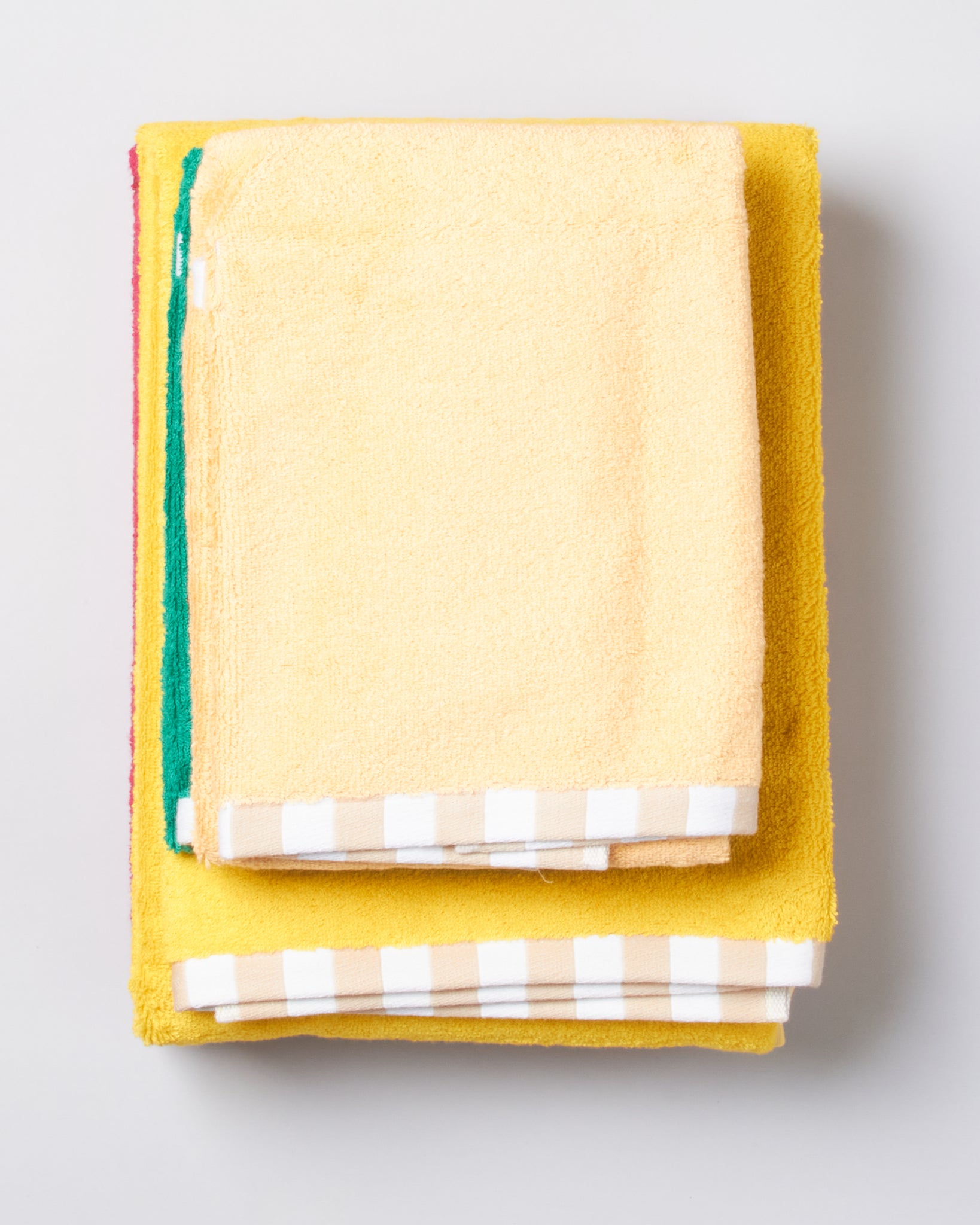 Dusen Dusen Two-Tone Towels