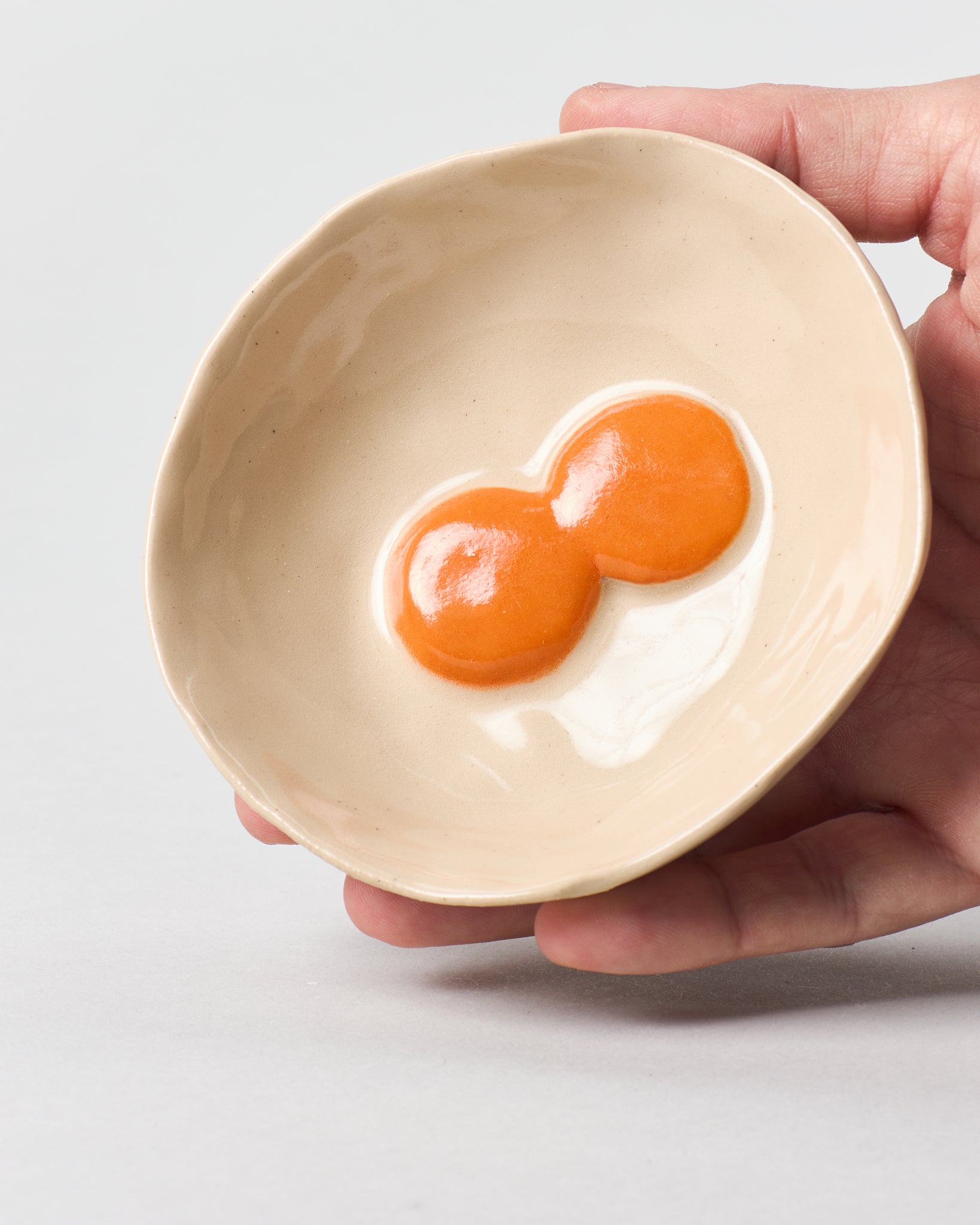 Egg Bowl with Two Yolks