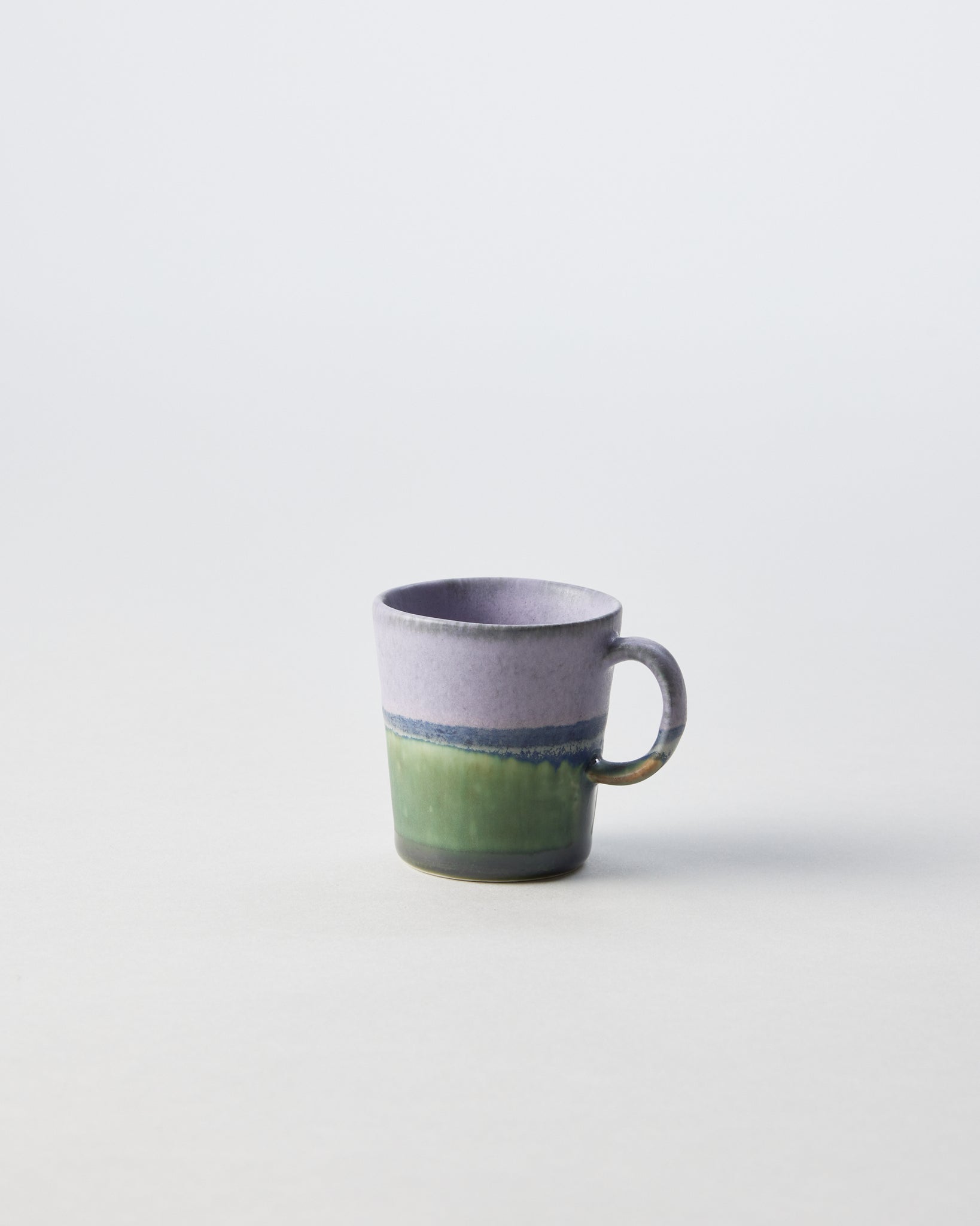 Espresso Cup in Lavender and Blue