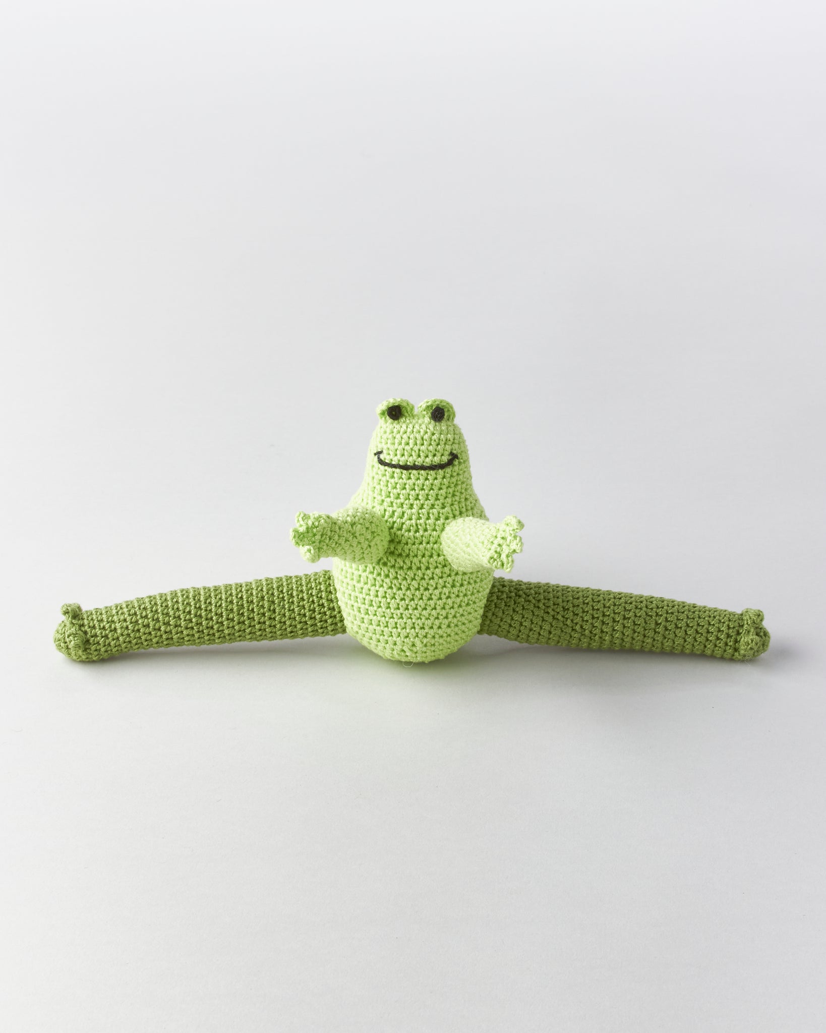 Hand-Crocheted Frog Dog Toy