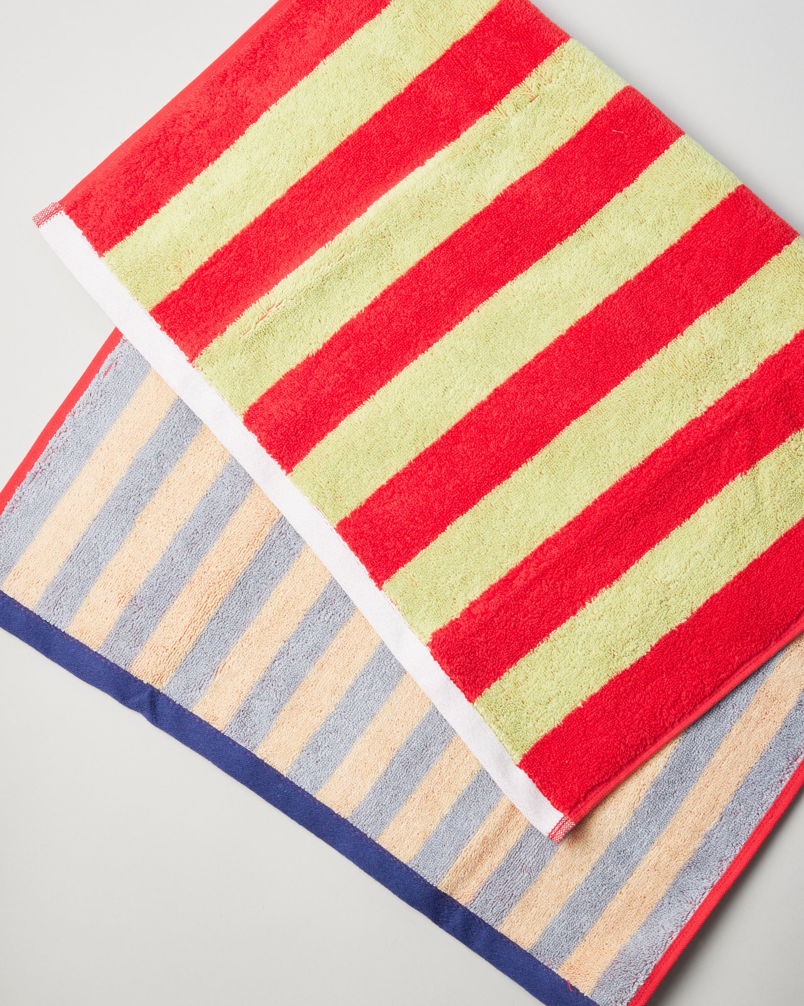 Fruit Stripe Bath Towel in Plum - Ethical Home Decor