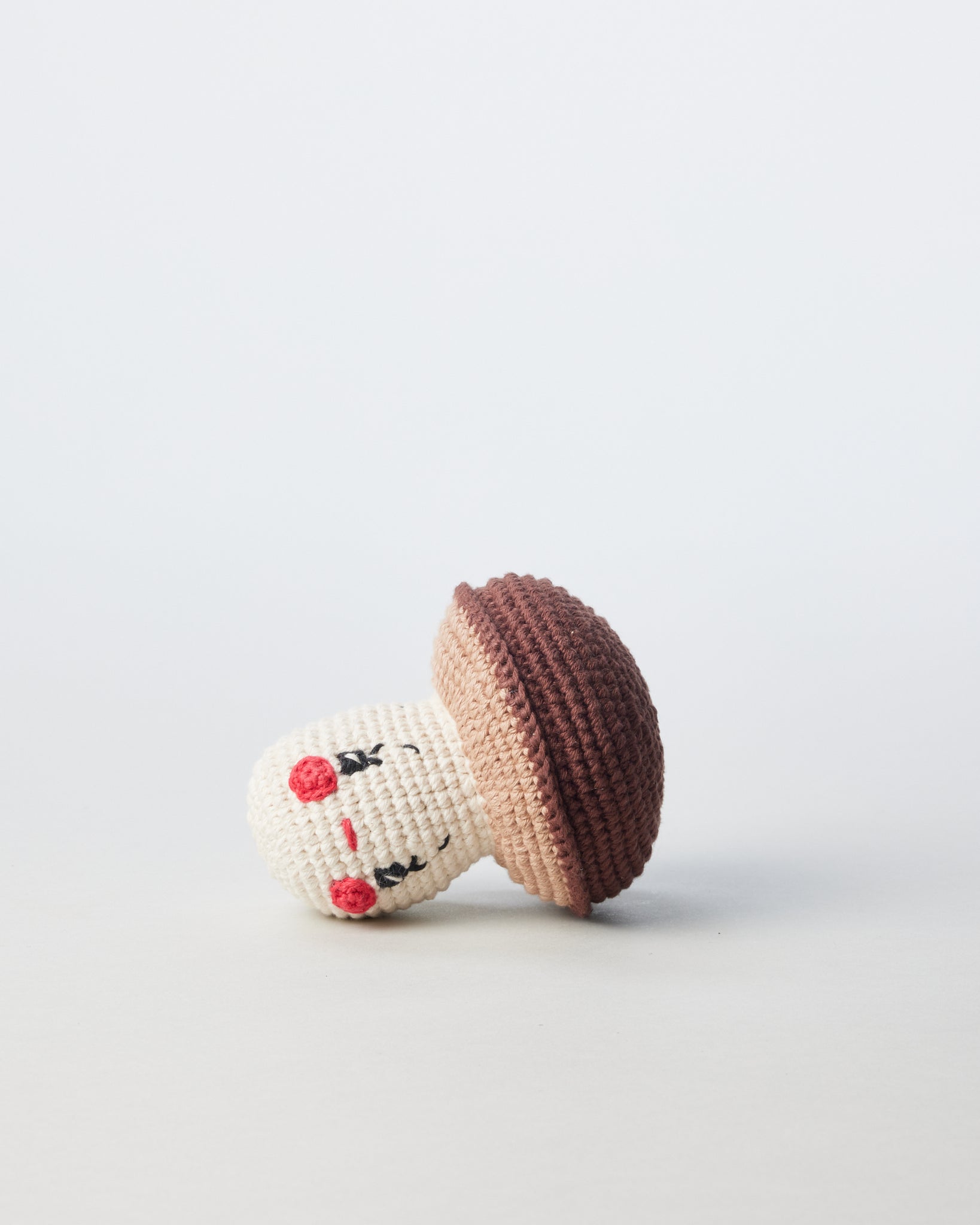 Hand Crocheted Mushroom Dog Toy