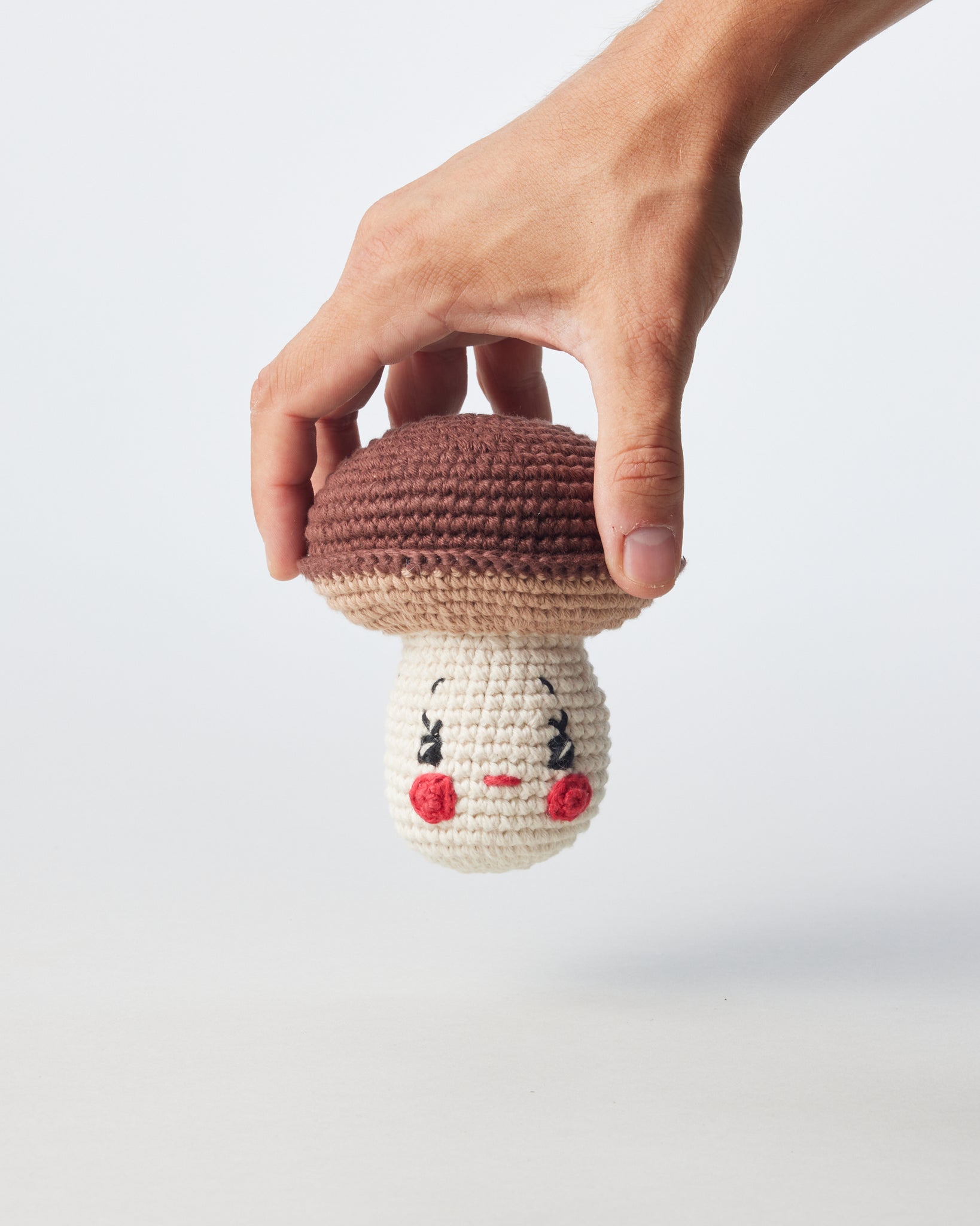 Hand Crocheted Mushroom Dog Toy