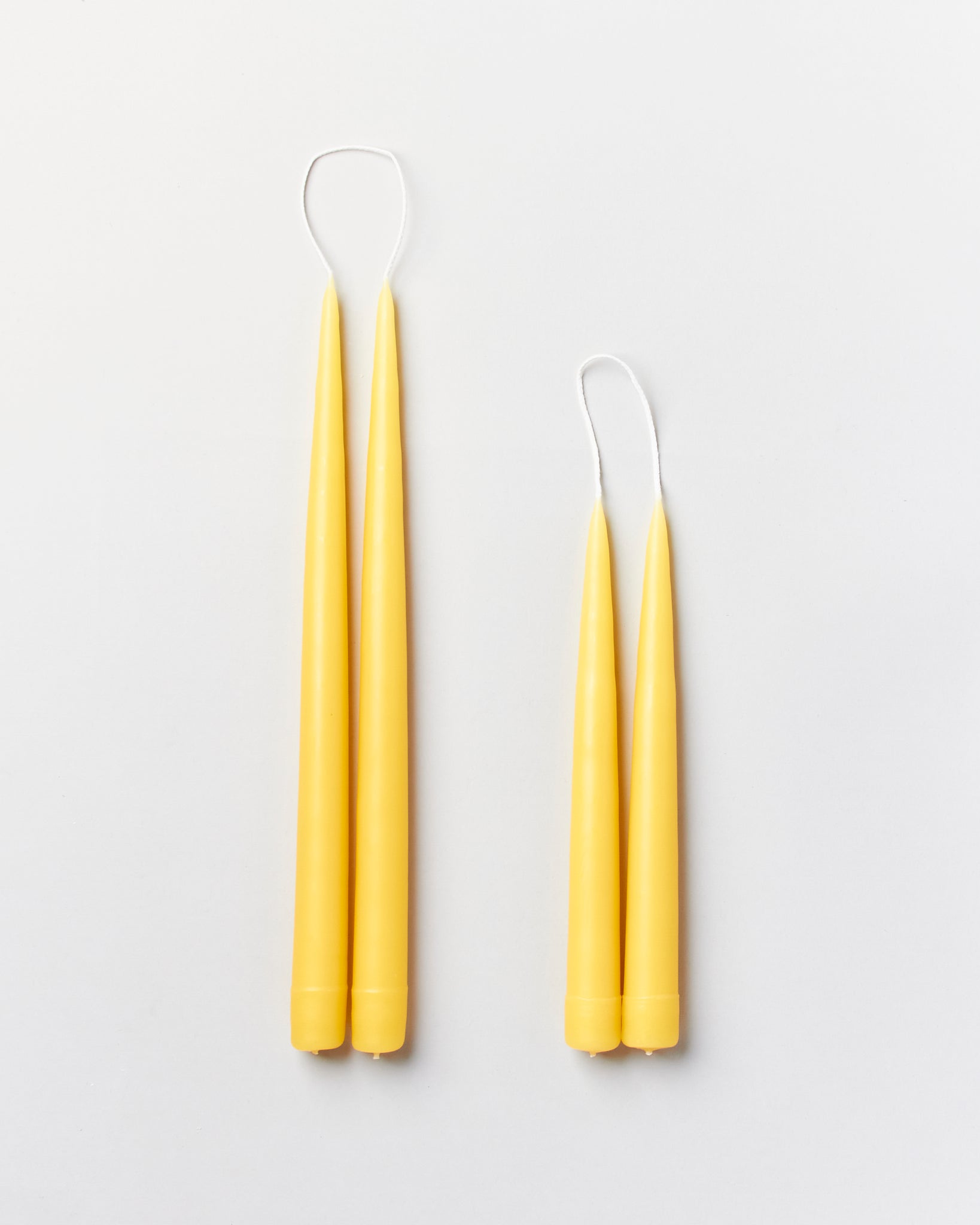 Hand-Dipped Maize Taper Candles