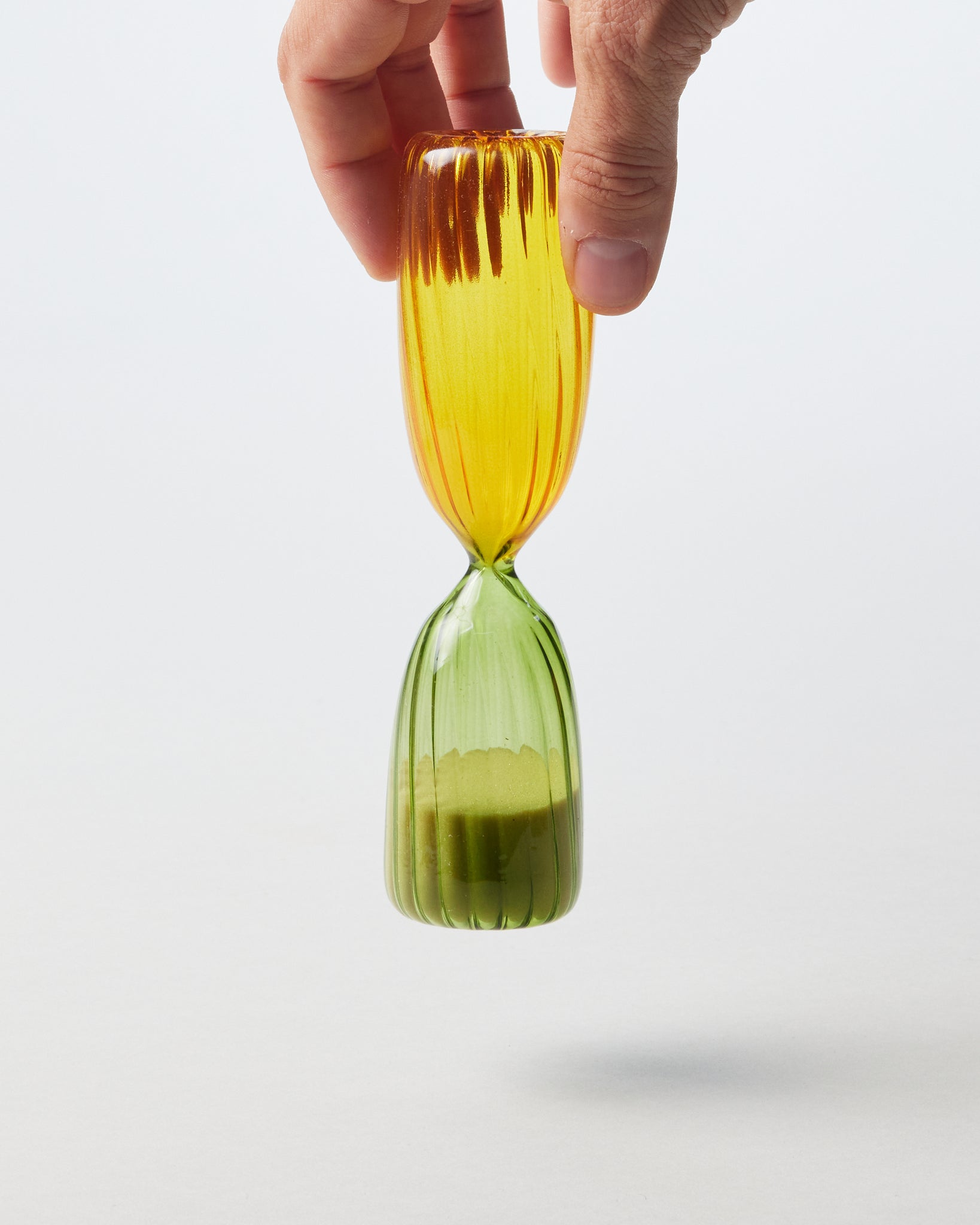 Times Hourglass in Green and Amber