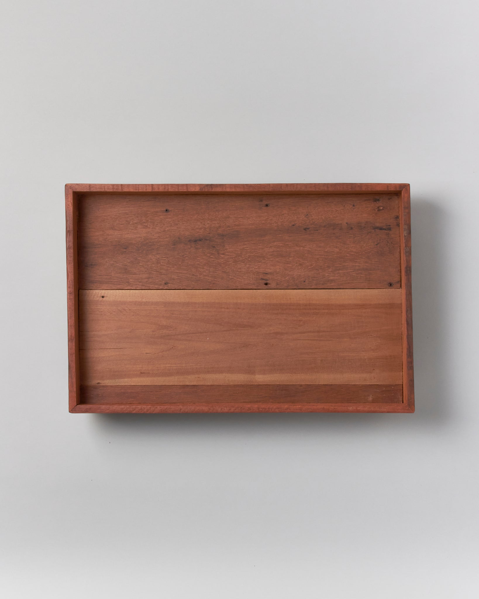 Medium Reclaimed Wood Footed Tray