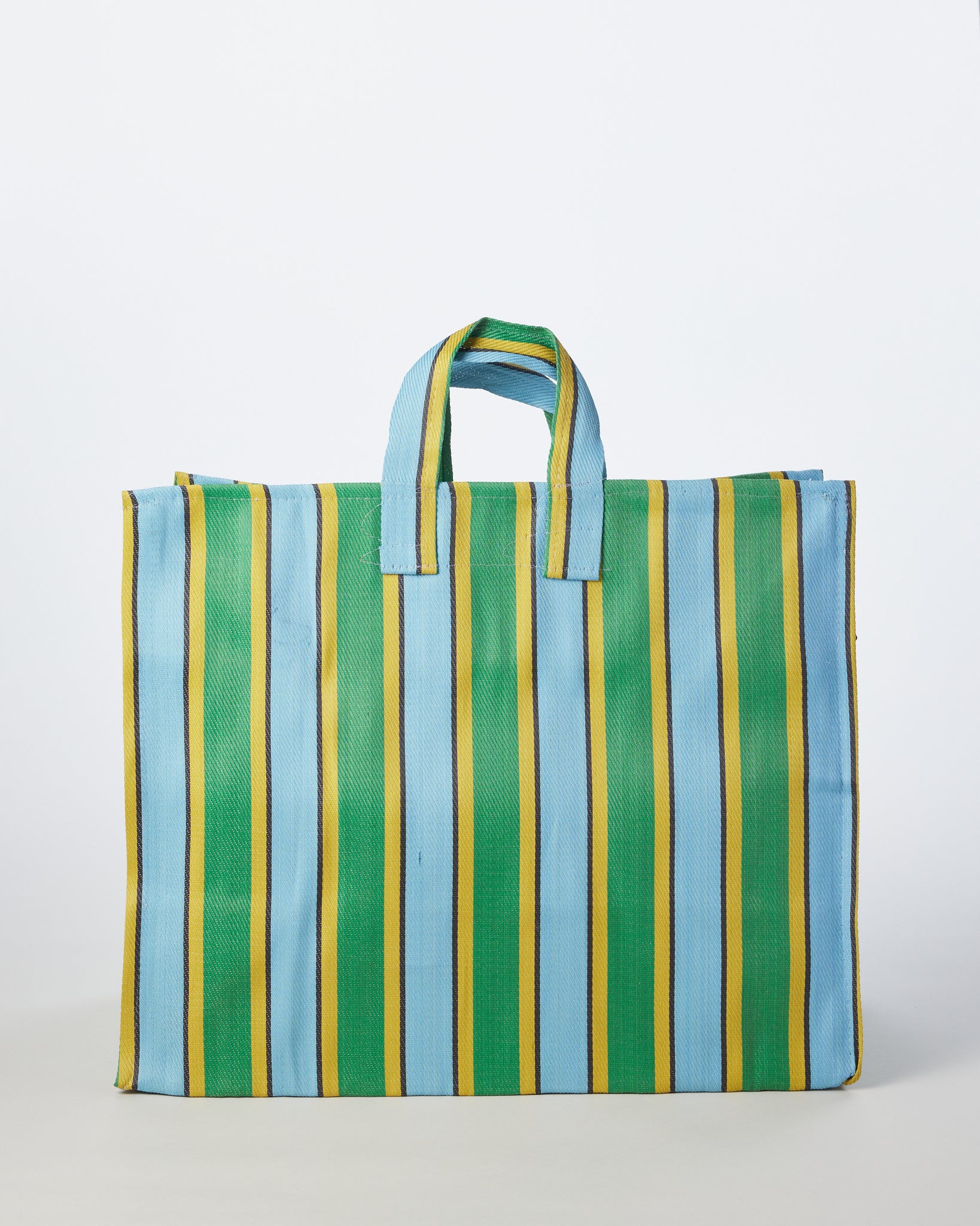 Large Blue, Yellow, and Green Bag