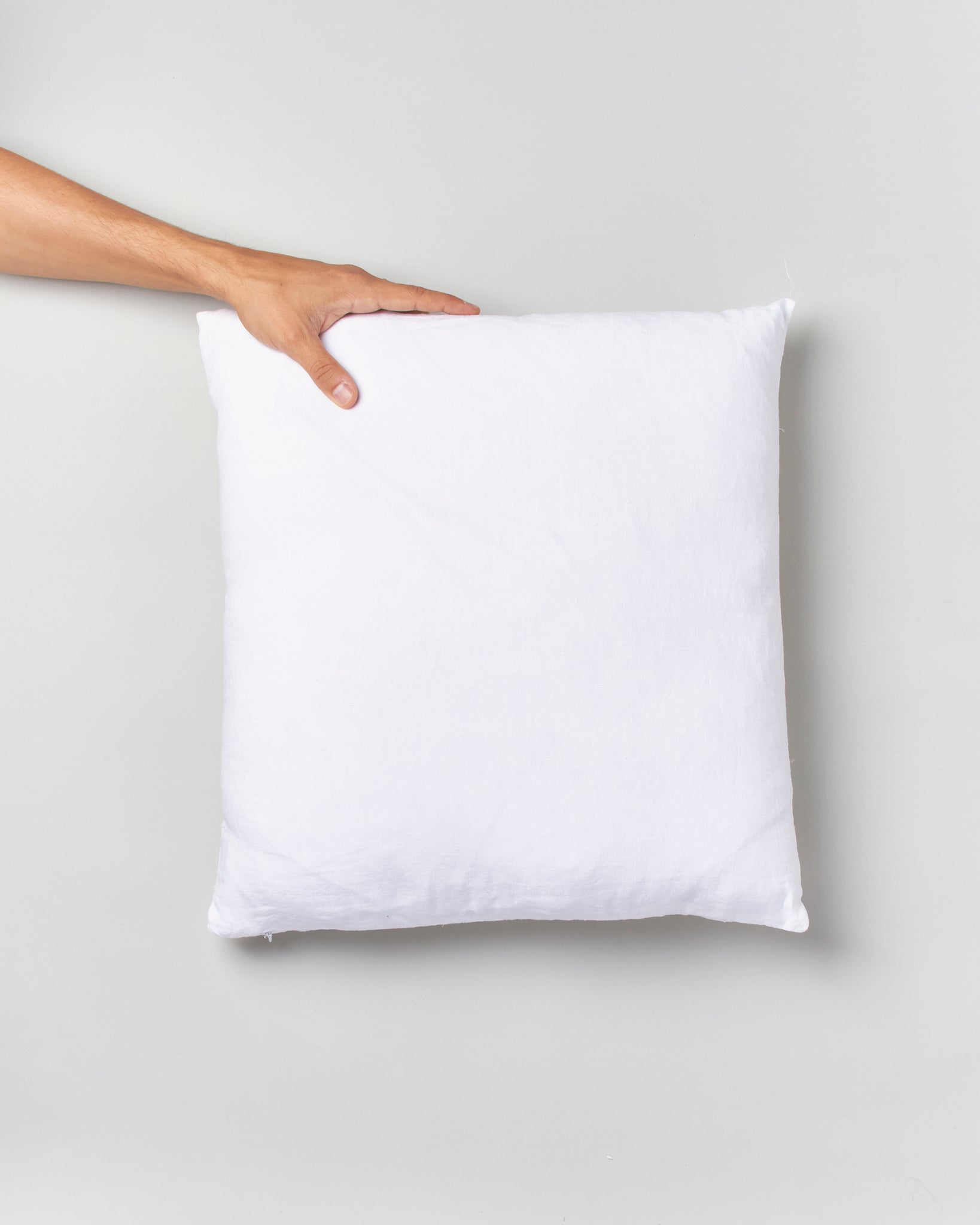 Simple Linen Pillow in White