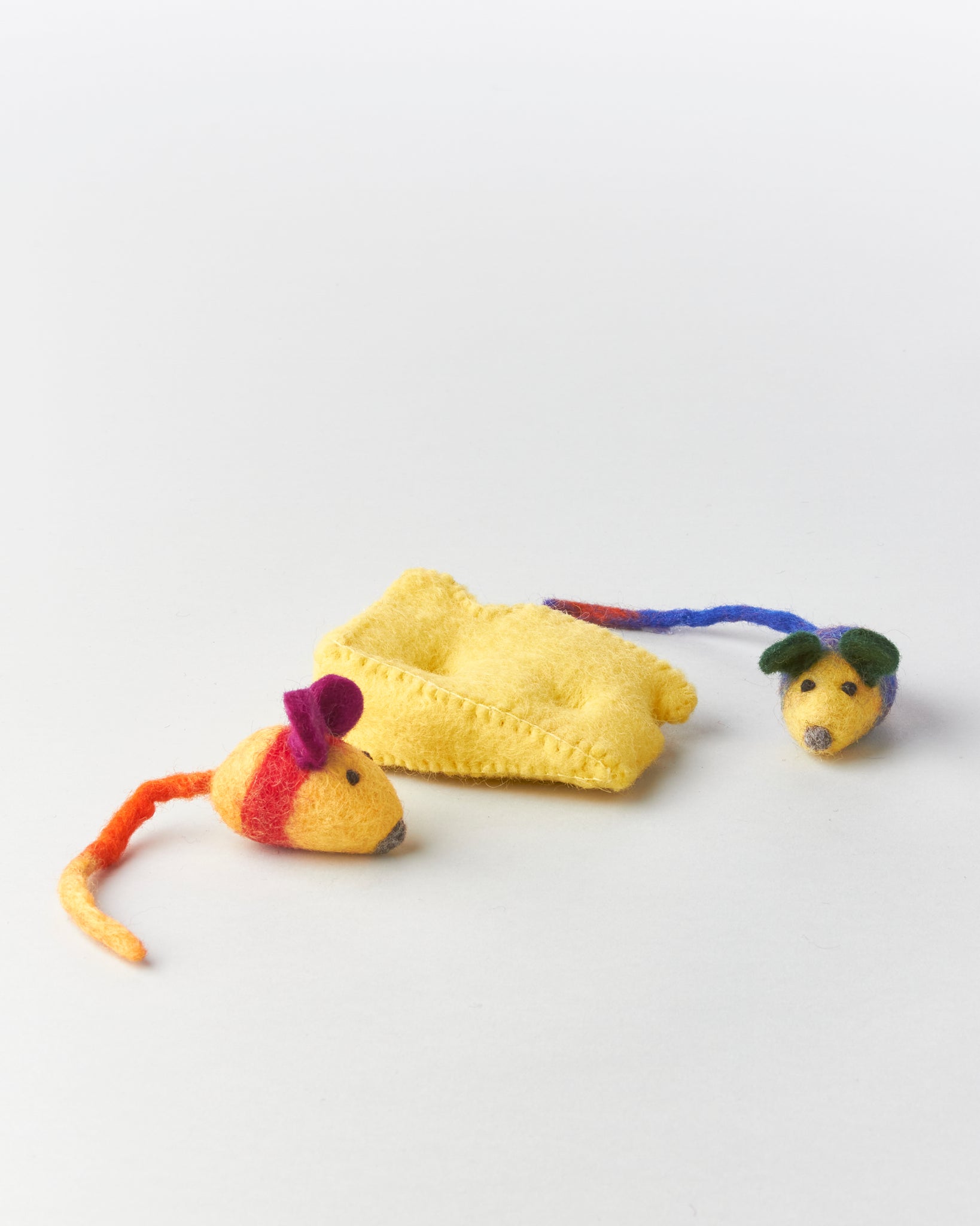 Wool Swiss Cheese Cat Toy